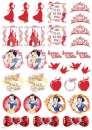 Snow White Edible Icing Character Icon Sheet